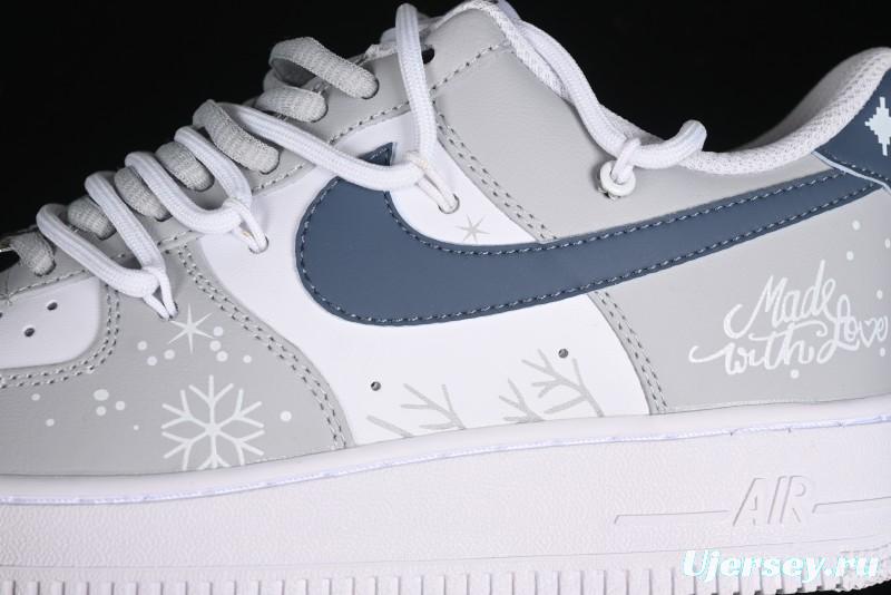 Nike Air Force 1 '07 Low Frozen Custom Paint Low-Top Casual Sneakers - ZH0316-035