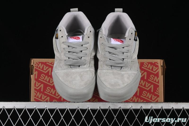 Vans Knu Skool Low Top Retro Casual Vulcanized Sneakers in Grey - VN000CRPBXC