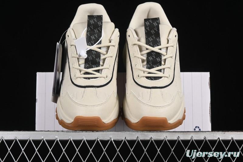 New York Yankees MLB Bigball Chunky Embo Monogram Thick Sole Sandals - 3ASHBEM4N50IVS