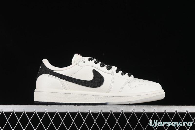 Nike Travis Scott x Fragment Design x Air Jordan 1 Low OG SP AJ1 Supreme Collaboration - JH6088-704