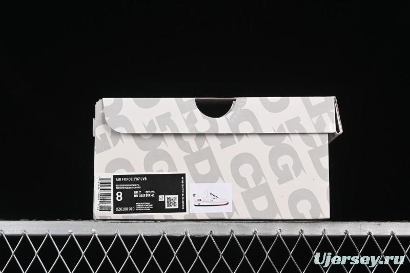 Nike Air Force 1 '07 Low The North Face Collaboration - White Red Blue Color Block Low-Top Casual Sneakers - XZ6188-010