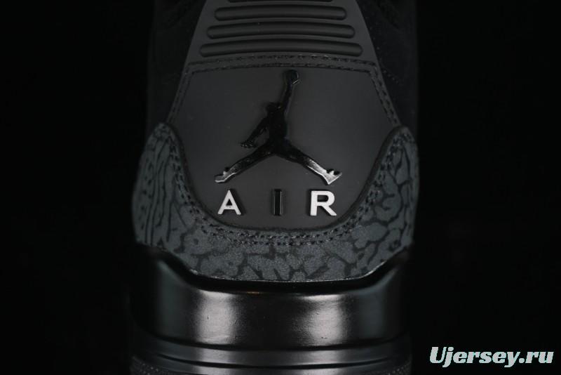 Nike Air Jordan 3 Retro Basketball Shoes in Midnight Black - CT8532-001