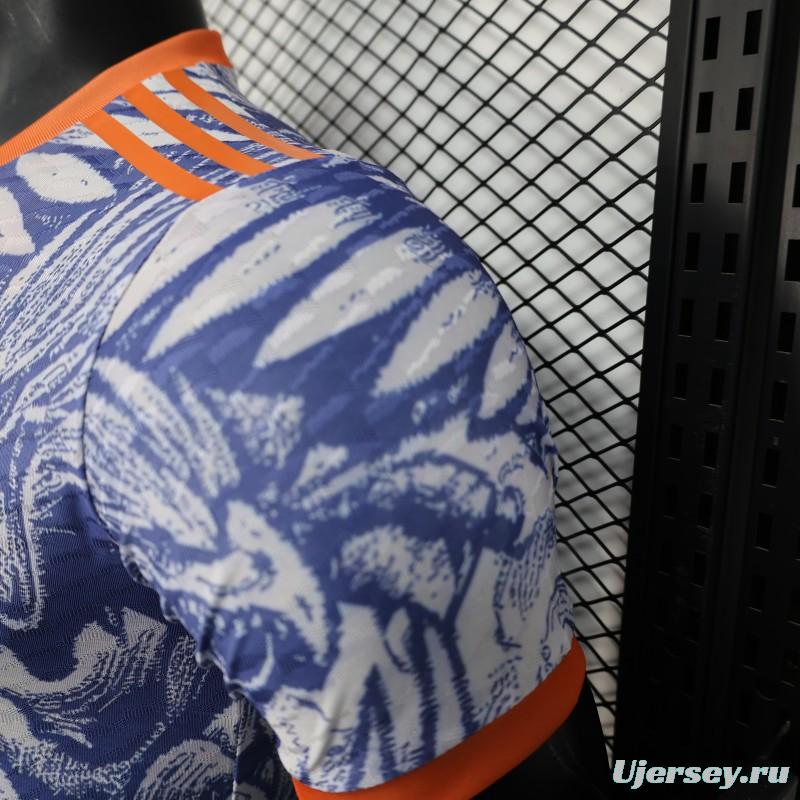 Player Version 25/26 Liverpool Blue with Orange Flaming Bird Special Jersey