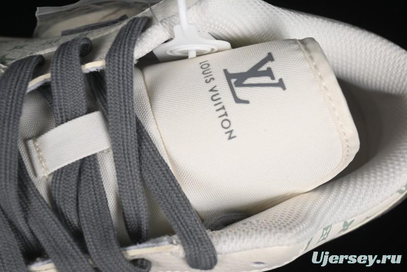 Nike Air Jordan 1 Low LV Collaboration Print Off-White Retro Basketball Shoes - WG8850-010