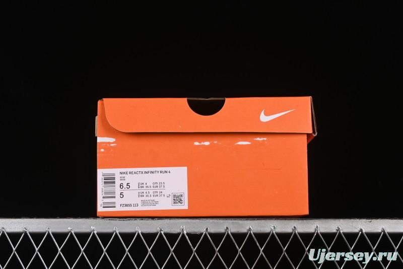 Nike ZoomX Infinity Run 4 Knit Upper Professional Cushion Running Shoes - FZ3655-113