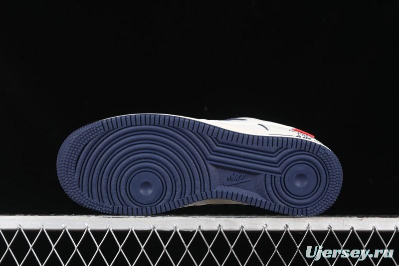 Nike Air Force 1 '07 Low Supreme The North Face Collaboration - Off White Light Blue Casual Sneakers - XZ1996-130