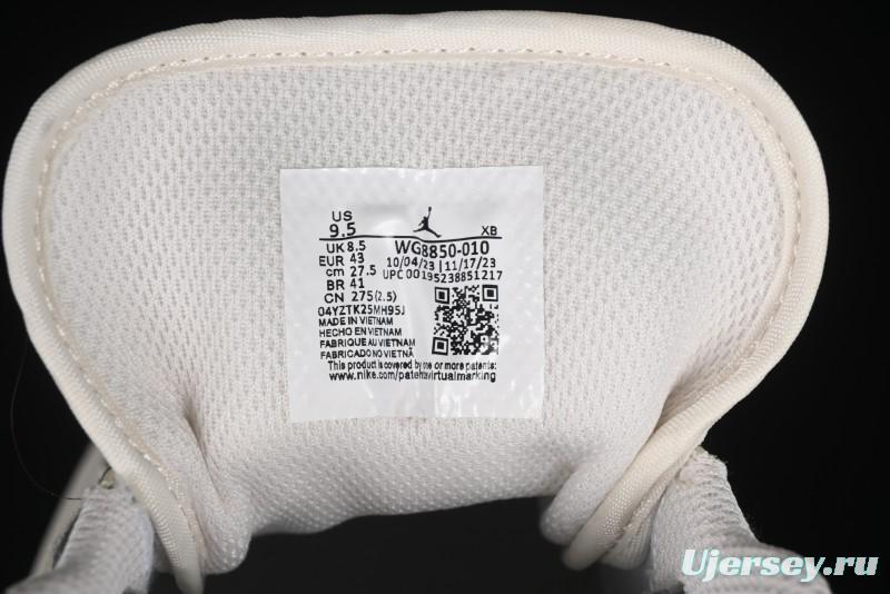 Nike Air Jordan 1 Low LV Collaboration Print Off-White Retro Basketball Shoes - WG8850-010