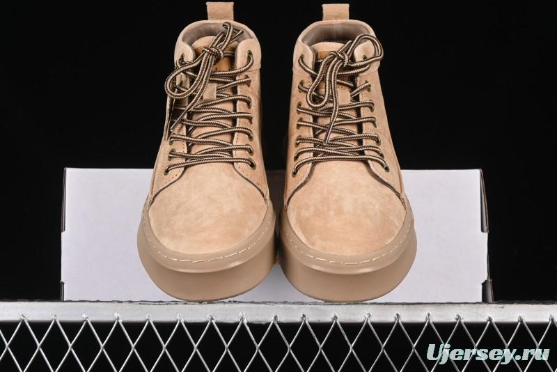 Timberland Outdoor Mid-Top Casual Martin Boots with Premium Suede Leather - TB10072SAND
