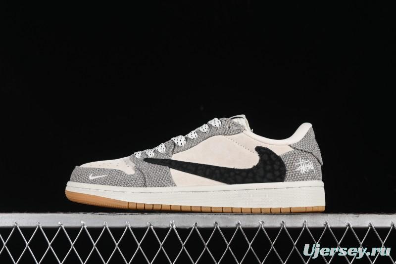 Nike Travis Scott x Fragment Design x Air Jordan 1 Low OG SP AJ1 Sneakers - JH6089-006