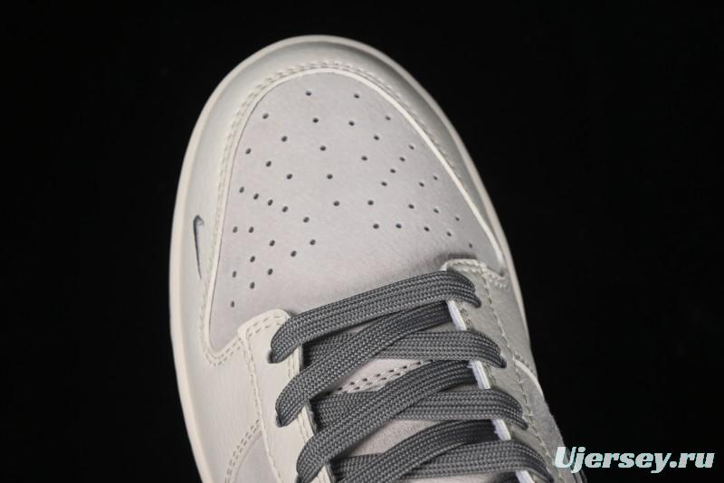 Nike SB Dunk Low Stussy Collaboration - Off White Grey Pig Anniversary Custom Low-Top Casual Skate Shoes - XX2025-888