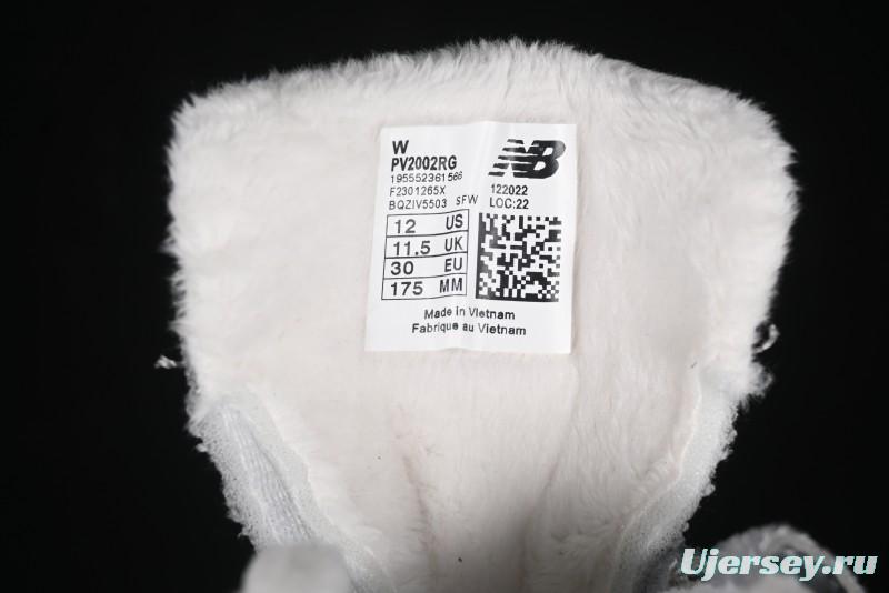 New Balance 2002R Series Kids' Hook & Loop Warm Lined Shoes - PV2002RG