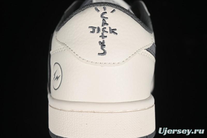 Nike Travis Scott x Fragment Design x Air Jordan 1 Low OG SP AJ1 Retro Casual Sneakers - LJ5188-024