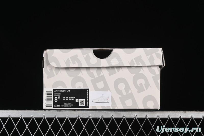 Nike Air Force 1 '07 Low Supreme The North Face Collaboration - Beige Grey Low-Top Casual Sneakers - XZ1996-710