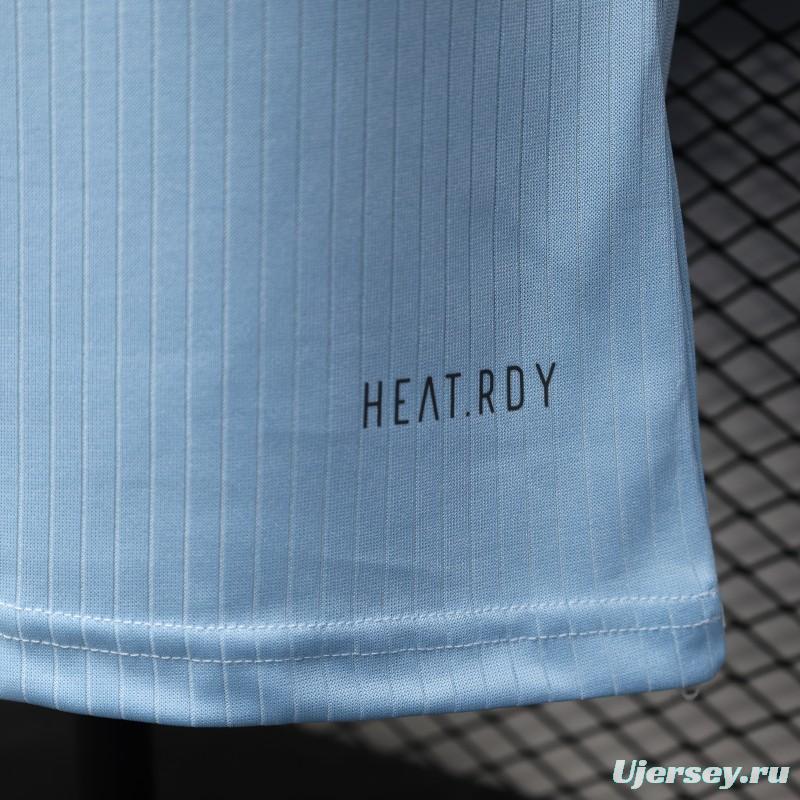 Player Version 2025 Germany 125Th Anniversary Light Blue with Adidas Retro Design Jersey