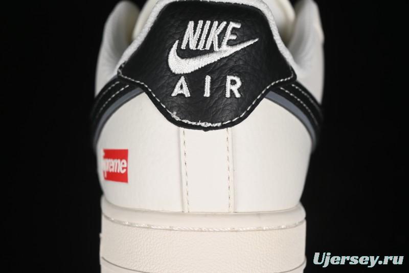 Nike Air Force 1 '07 Low Supreme Collaboration - White Black - XZ3368-001