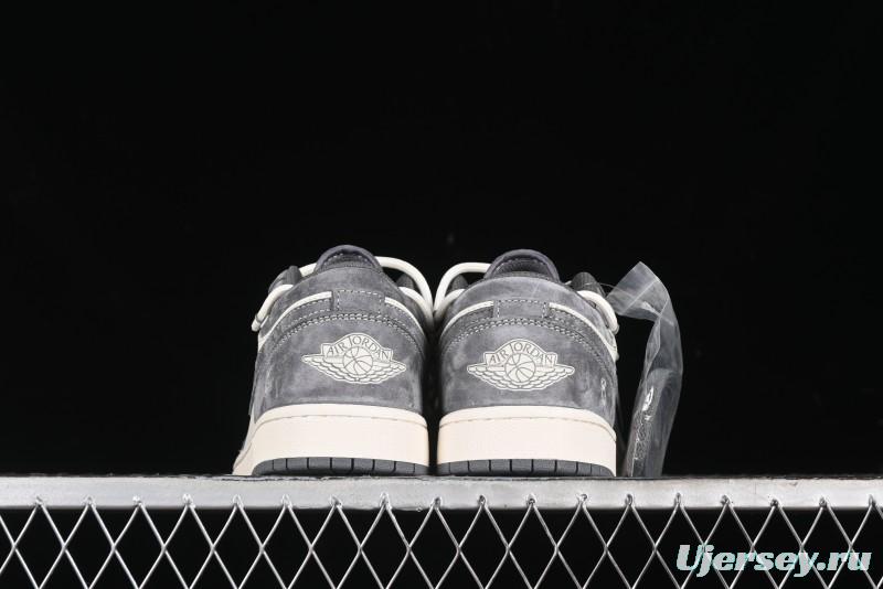 Nike Air Jordan 1 Low Retro Basketball Shoes with Custom Bear Collaboration - SJ9950-018