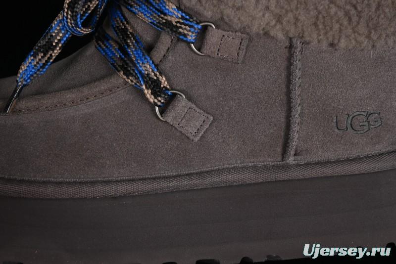 UGG Classic Mini II Fur Lace-Up Platform Mini Boots with Treadlite Outsole - 1143954