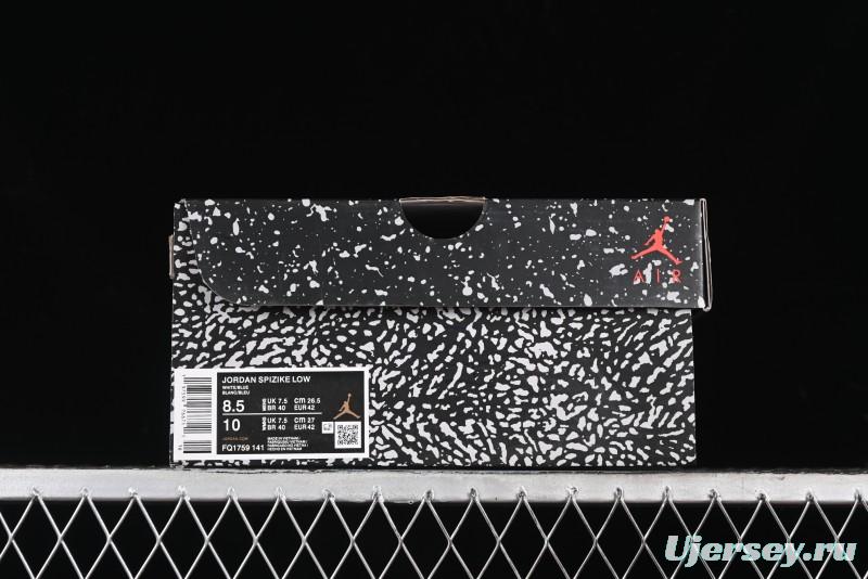 Nike Jordan Spizike Low AJ Hybrid Design Sneakers with Cracked Leather and Multi-Element Fusion - FQ1759-141