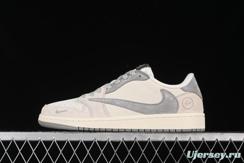 Nike Travis Scott x Fragment Design x Air Jordan 1 Low OG SP Sneakers - JH6088-612