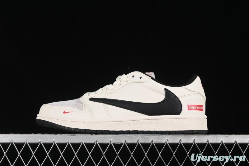 Nike Travis Scott x Fragment Design x Air Jordan 1 Low OG SP AJ1 Supreme Collaboration - LJ5188-023