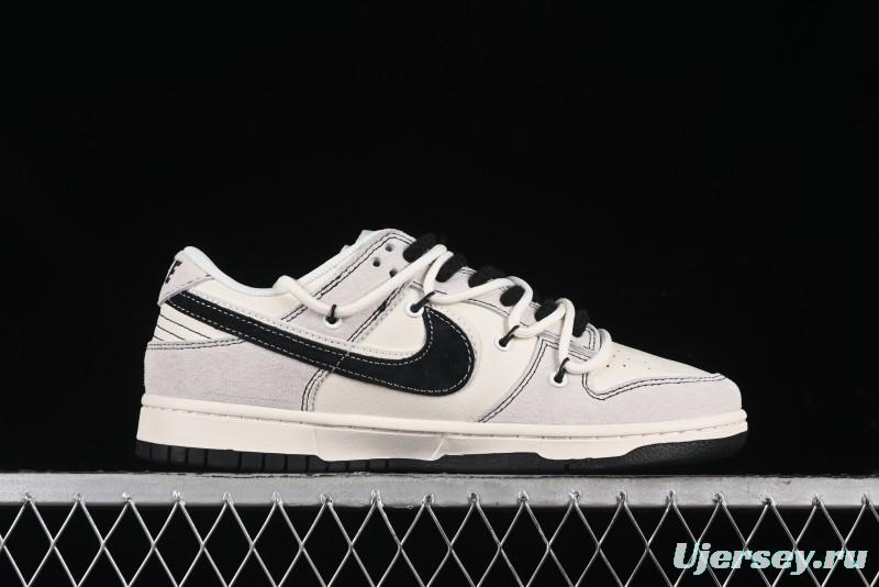 Nike SB Dunk Low BAPE Collaboration - Strap Black Hook Anniversary High-End Custom Low-Top Casual Skate Shoes SJ2068-299