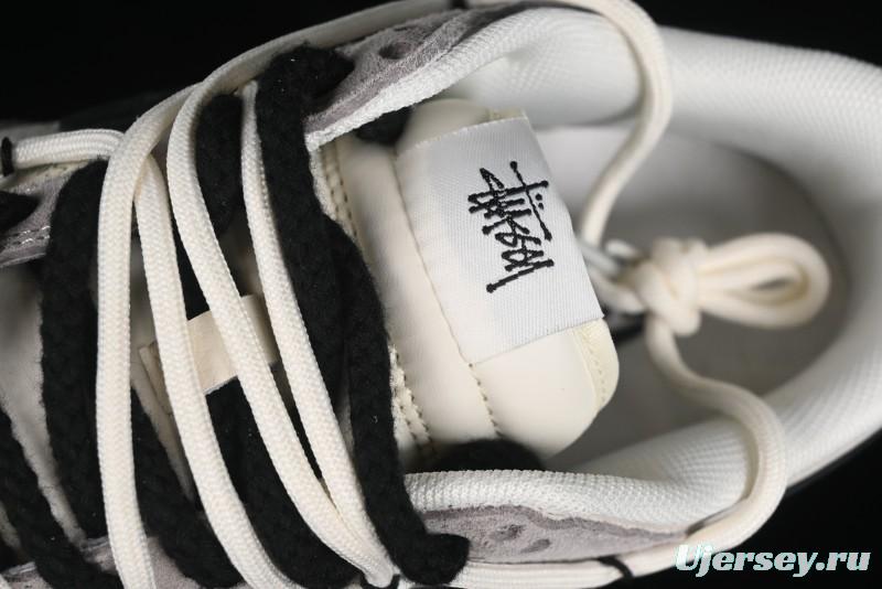 Nike SB Dunk Low Stussy Bandana Black Swoosh Anniversary Custom Low-Top Casual Skate Shoes - SJ2068-306