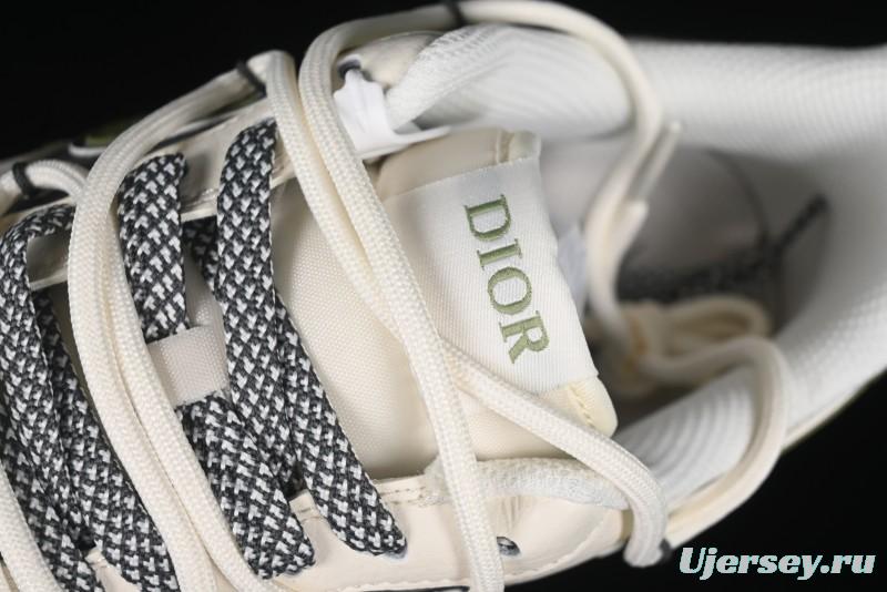 Nike Air Force 1 '07 Low Dior Collaboration - White Green Drawstring Casual Sneakers - SJ1198-200