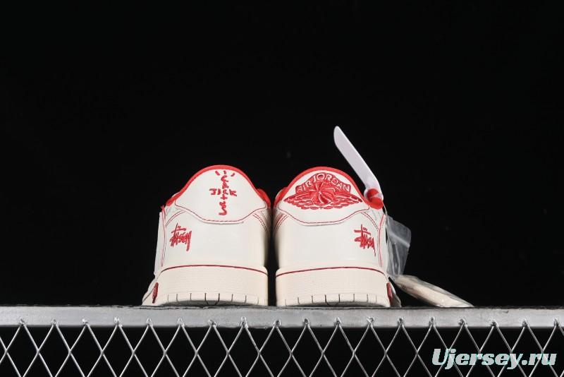 Nike Travis Scott x Fragment Design x Air Jordan 1 Low OG SP AJ1 Supreme Stussy Collaboration - SJ2