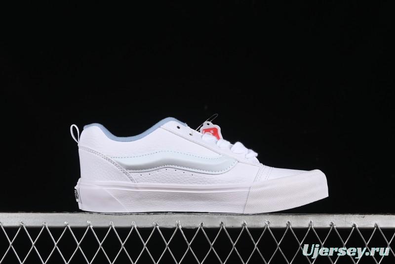Vans Classics Knu Skool Full Grain Leather White Bread Sneakers - VN0009QCDSB