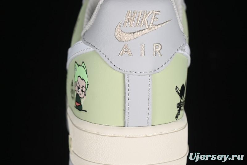 Nike Air Force 1'07 Low "Three Blade Flow" One Piece Series - Zoro's Santoryu Casual Sneakers - CJ0304-510