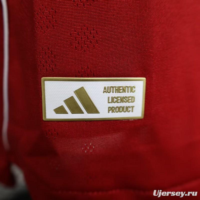 Player Version 25/26 LIverpool Home Long Sleeve Jersey