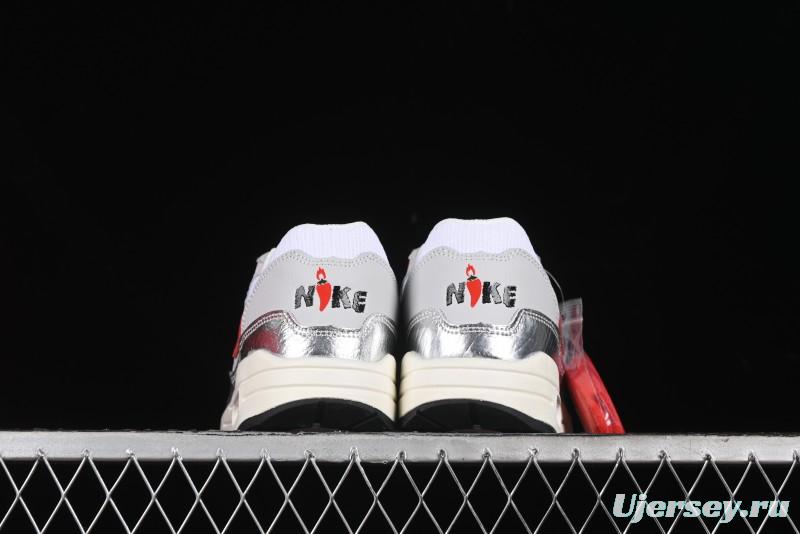 Nike Air Max 1 Retro Running Shoes with Half-Sole Air Cushion - HF7746-100