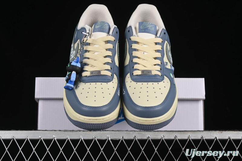 Nike Air Force 1 Low "Ghost Fire Clown" Halloween Themed Casual Sneakers - XL2321-333