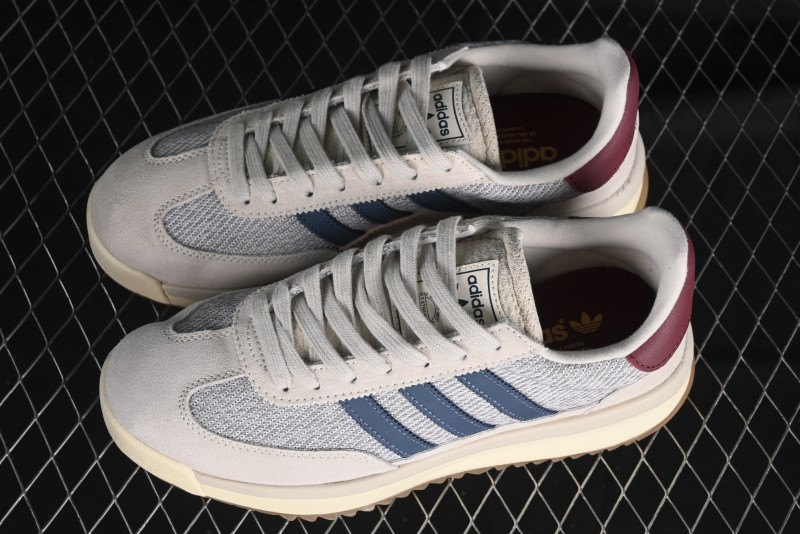 Adidas Originals SL 72 Retro Running Shoes with Nylon Upper and Rubber Outsole - JI2500