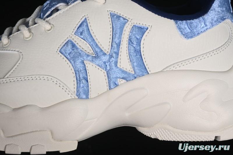 New York Yankees MLB Bigball Chunky Window Velvet Monogram Thick Sole Casual Running Shoes - 3ASHWVM4650NYS