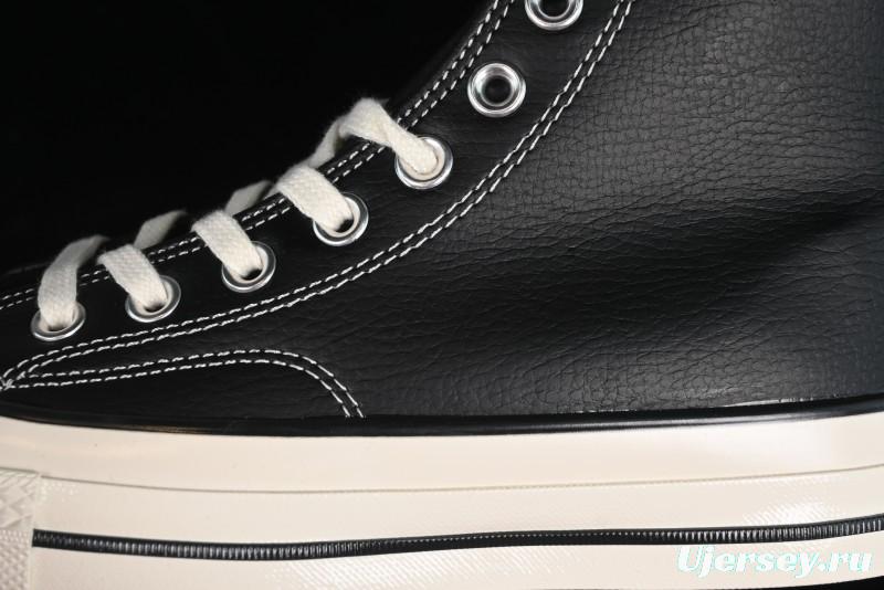 Converse Chuck 70s High Top Canvas Sneakers with Fur Lining in Black & White - A13863C