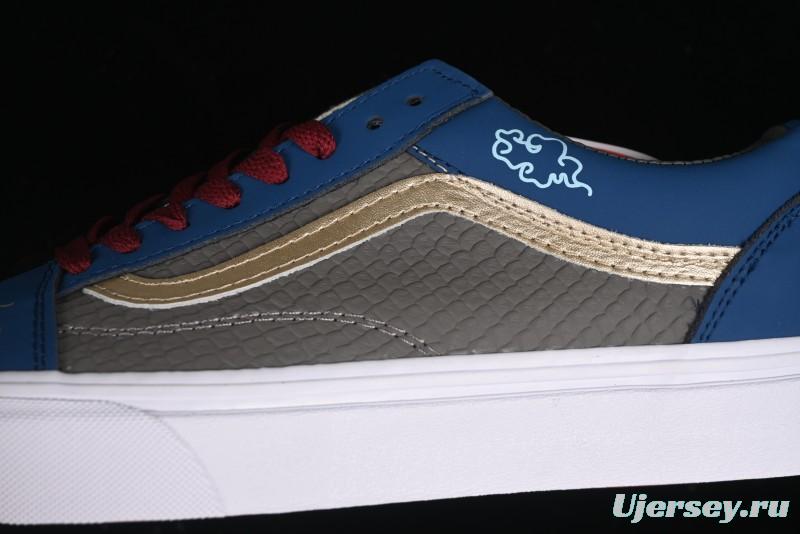 Vans Old Skool Black Wukong Themed Low-Top Retro Skate Shoes - VN0A45JCGIE