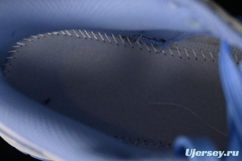 Nike SB Dunk Low Saint Laurent Series - White Grey Blue Swoosh Anniversary High-End Custom Low-Top Casual Sneakers - GF2409-168