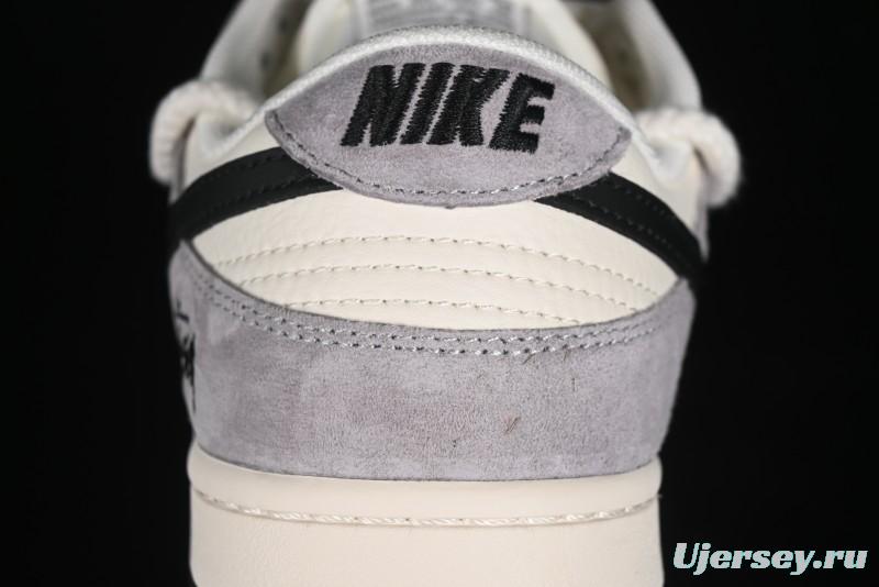 Nike SB Dunk Low Stussy Anniversary Edition Customized Low-Top Casual Skate Shoes - SJ2068-293