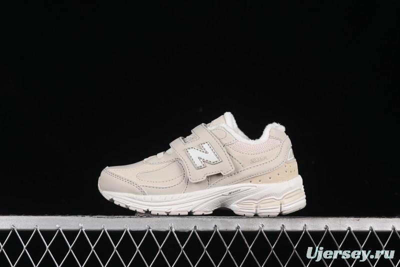 New Balance 2002R Series Hook and Loop Kids Shoes with Fleece Lining - PV2002TM