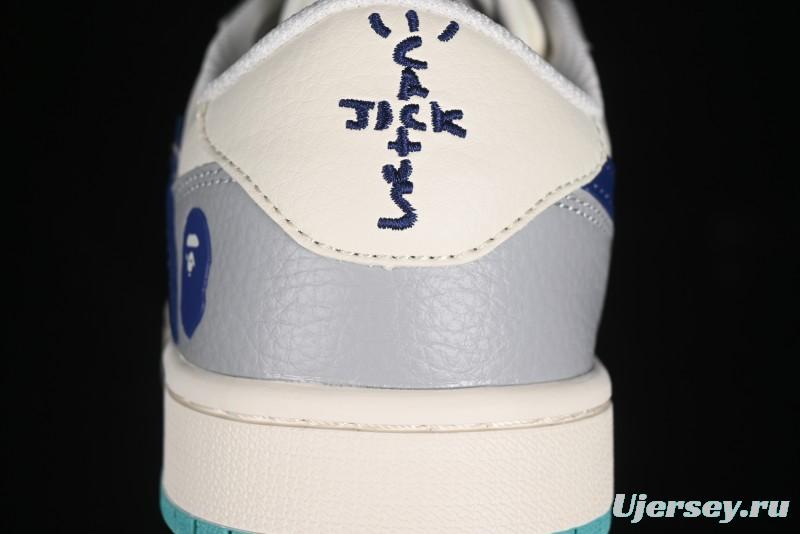 Nike Travis Scott x Fragment Design x Air Jordan 1 Low OG SP AJ1 Bape Collaboration - LJ5188-021