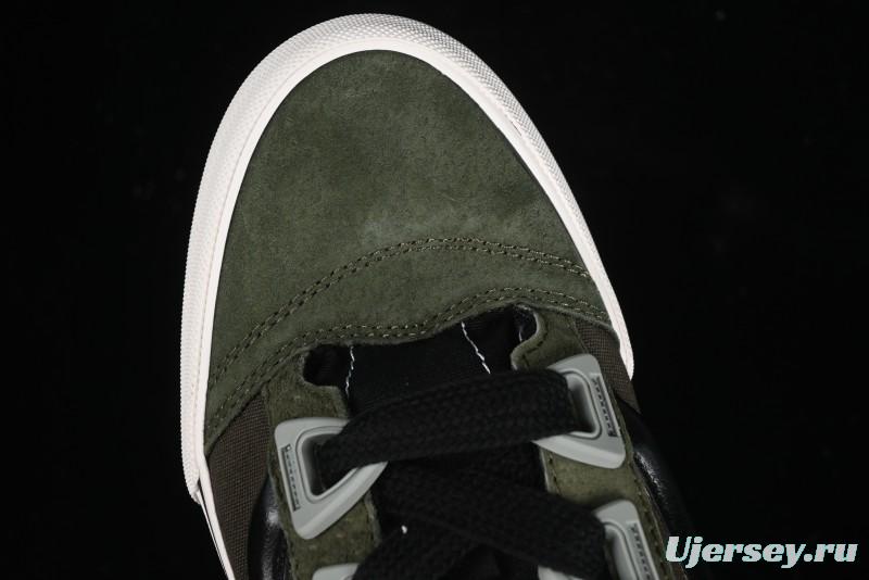 Vans Knu Skool DR White Black Green Chunky Sneakers - VN000CZU50K