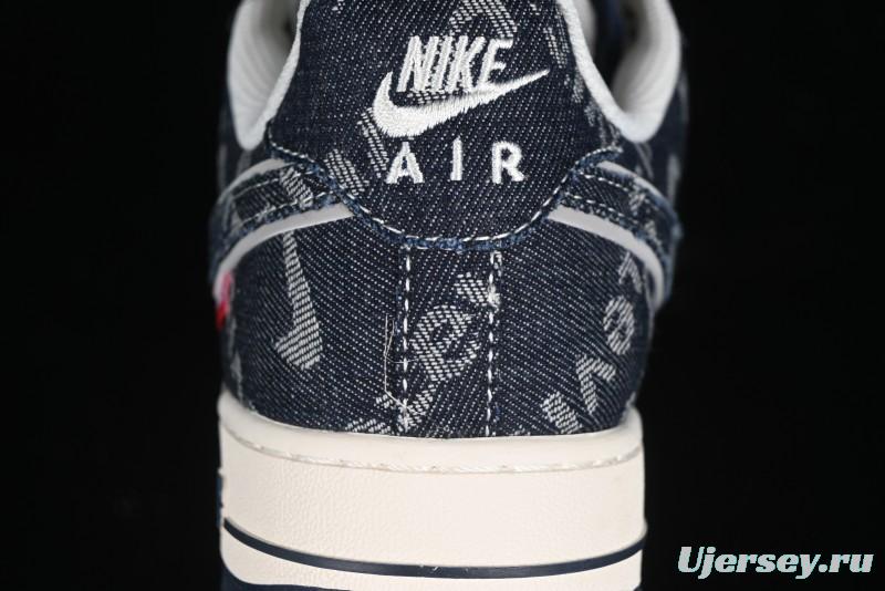 Nike Air Force 1 '07 Low Levi's Collaboration - Dark Denim Low-Top Casual Sneakers SJ6698-002