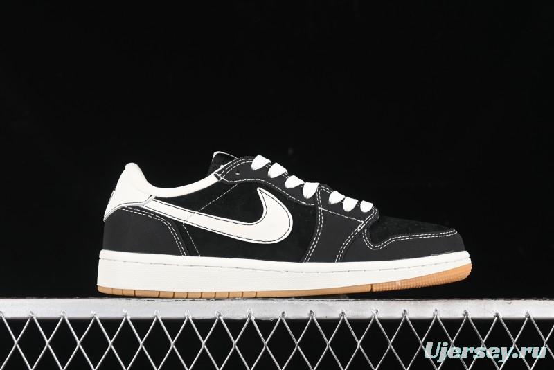Nike Travis Scott x Fragment Design x Air Jordan 1 Low OG SP AJ1 Retro Sneakers - JH6089-004