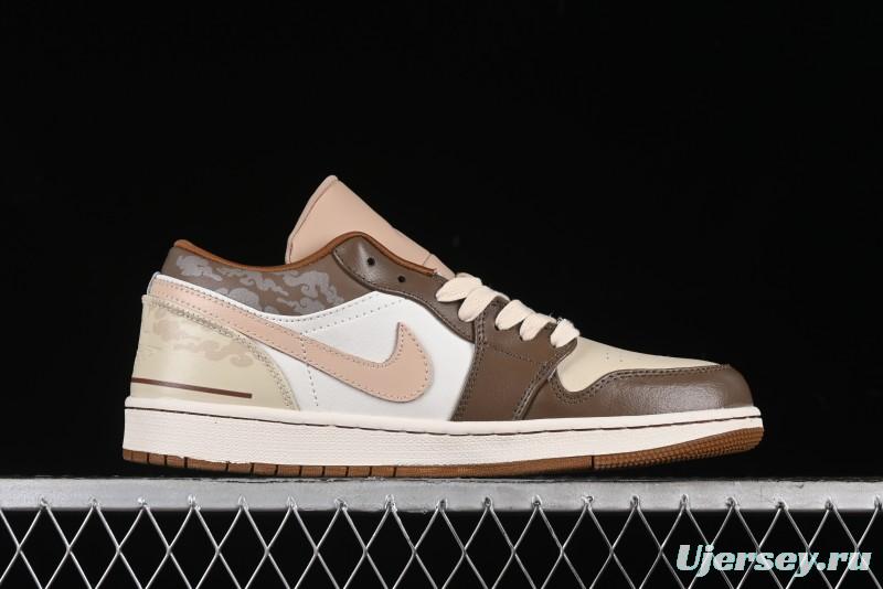 Nike Air Jordan 1 Low AJ1 Black Myth Wukong - Dark Monkey King Low Top Casual Sneakers - HF5753-221