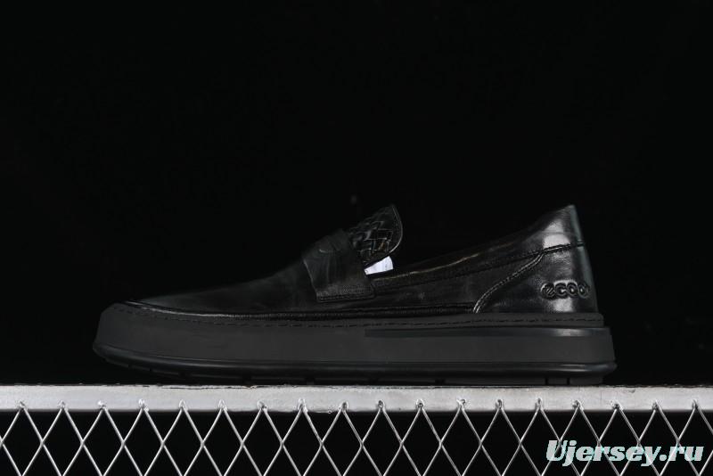 ECCO London Series 2024 New Leather Business Driving Loafers - 63663701001