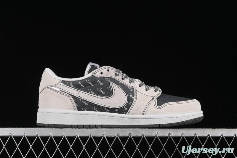 Nike Travis Scott x Fragment Design x Air Jordan 1 Low OG SP AJ1 Retro Sneakers - XZ3398-002