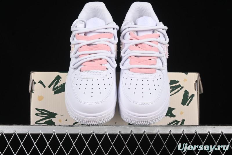 Nike Air Force 1 '07 Low Pink Chanel-Inspired Casual Sneakers - DH9999-334