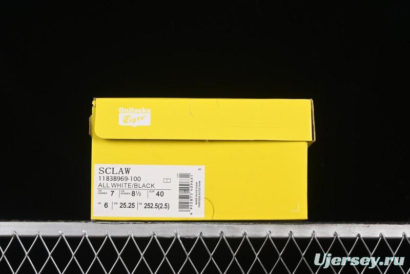 Onitsuka Tiger Sclaw Comfortable Versatile Slip-Resistant Low-Top Lifestyle Casual Shoes - 1183B969-100