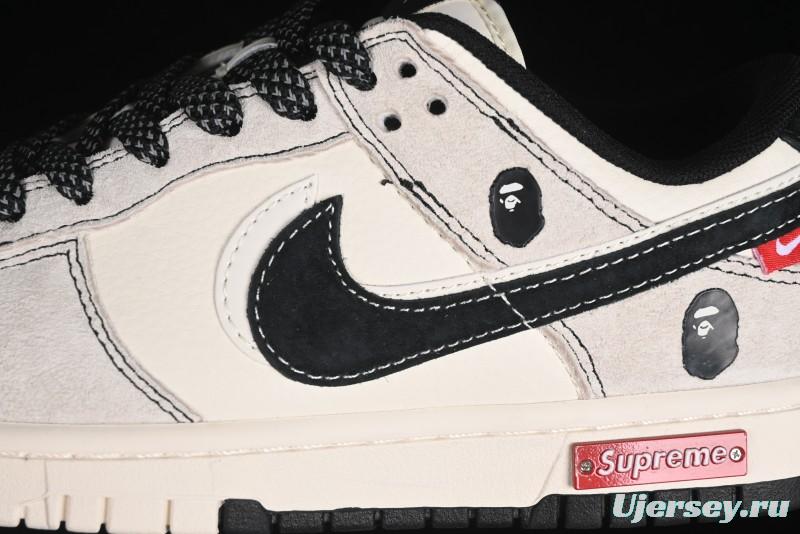 Nike SB Dunk Low Supreme x Bape Anniversary Custom Sneakers - MM1089-017
